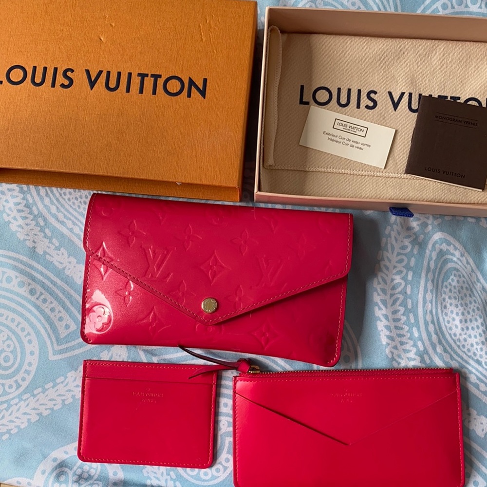 Louis Vuitton pink wallet 3 in 1 rare